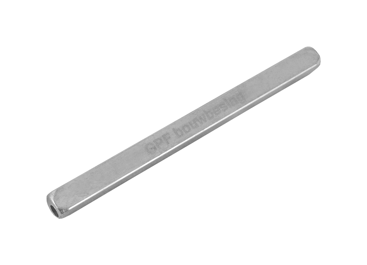 Krukstift excentrisch t.b.v. deurdikte 54 mm