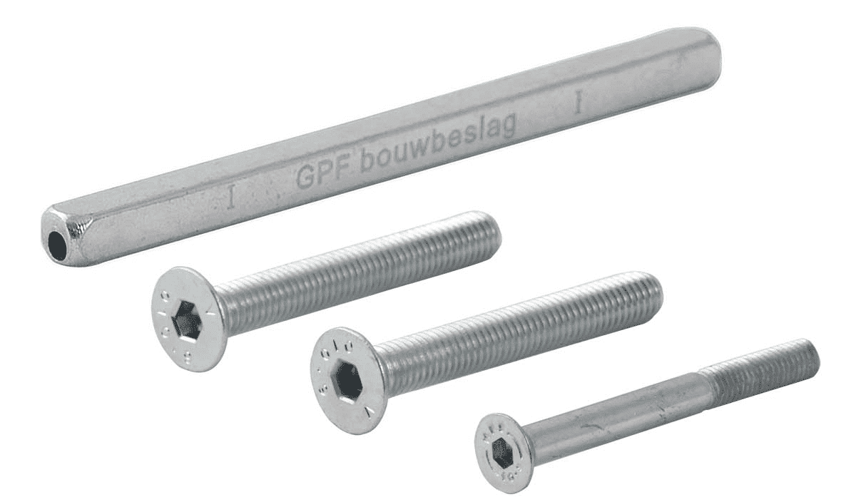 AG0322 bevestigingsset t.b.v. deurdikte 54 mm