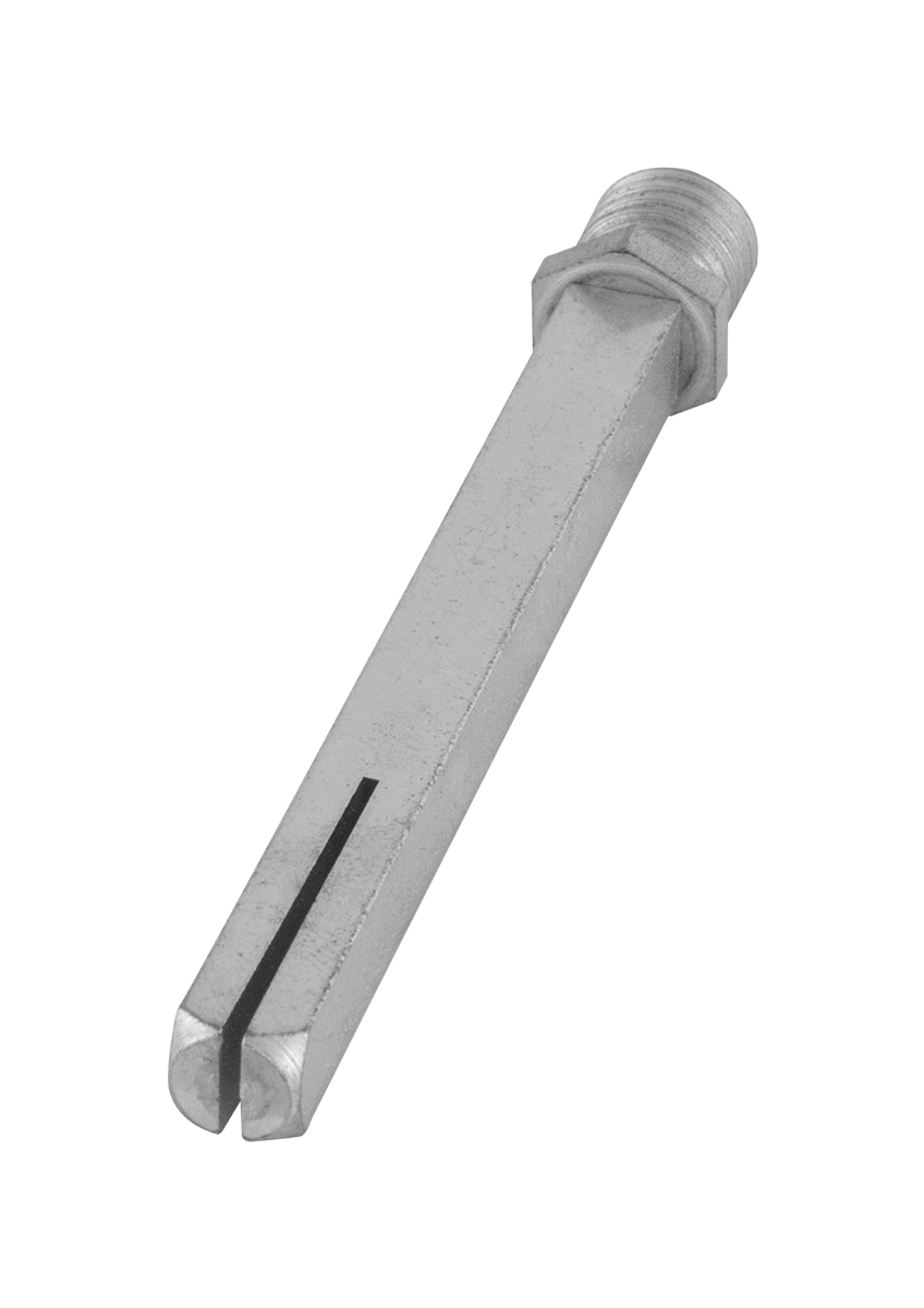 Wisselstift vast/draaibaar M12x15 mm / 8x8x100 mm t.b.v. deurdikte 56 mm