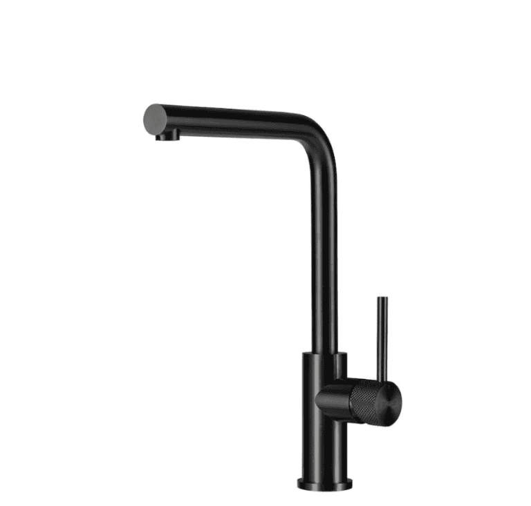 Lorreine Dart-Black-XX Eenhendel Keukenmengkraan Met Luxe Hendel Zwart