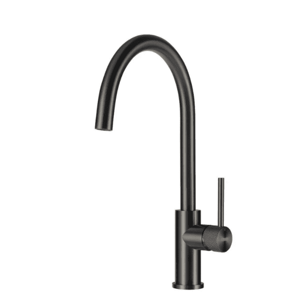 Lorreine Mersey-Gunmetal-XX Eenhendel Keukenmengkraan Met Luxe Hendel Gun Metal