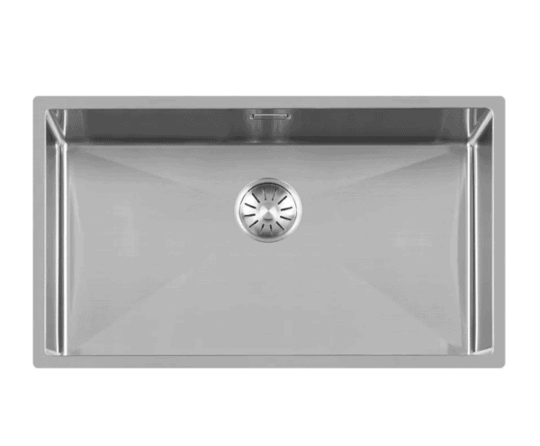 Lorreine 74R Anderhalve Keukenspoelbak Rechts RVS 74 x 40 Onderbouw - Vlakbouw - Opbouw