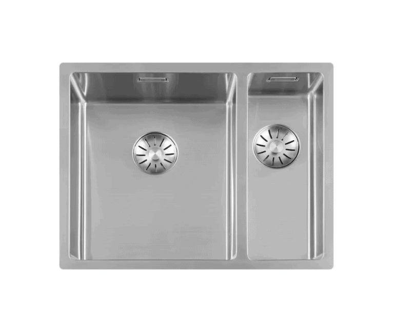 Lorreine 3415SP Luxe Anderhalve Keukenspoelbak Links RVS 34 x 40 + 15 x 40 Onderbouw – Vlakbouw – Opbouw