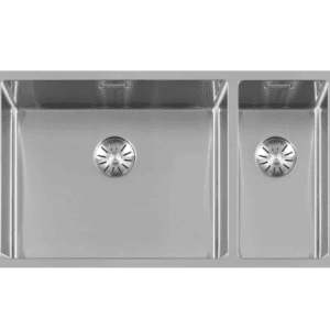 Lorreine 5020SP Luxe Anderhalve Keukenspoelbak Links RVS 50 x 40 + 20 x 40 Onderbouw – Vlakbouw – Opbouw