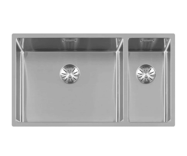 Lorreine 5020SP Luxe Anderhalve Keukenspoelbak Links RVS 50 x 40 + 20 x 40 Onderbouw – Vlakbouw – Opbouw