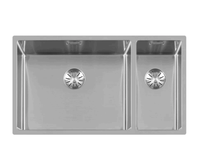 Lorreine 5020SP Luxe Anderhalve Keukenspoelbak Links RVS 50 x 40 + 20 x 40 Onderbouw – Vlakbouw – Opbouw