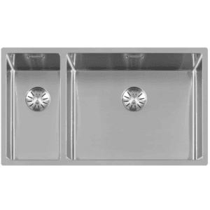 Lorreine 2050SP Luxe Anderhalve Keukenspoelbak Links RVS 20 x 40 + 50 x 40 Onderbouw – Vlakbouw – Opbouw