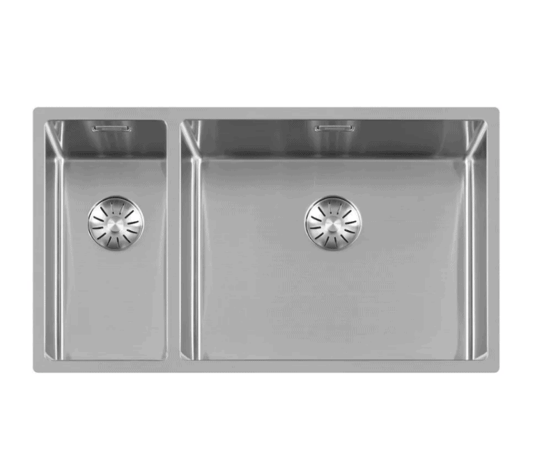 Lorreine 2050SP Luxe Anderhalve Keukenspoelbak Links RVS 20 x 40 + 50 x 40 Onderbouw – Vlakbouw – Opbouw