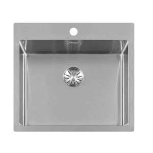 Lorreine 50SPTH Luxe Enkele Keukenspoelbak Met Kraangat RVS 50 x 40 Onderbouw – Vlakbouw – Opbouw