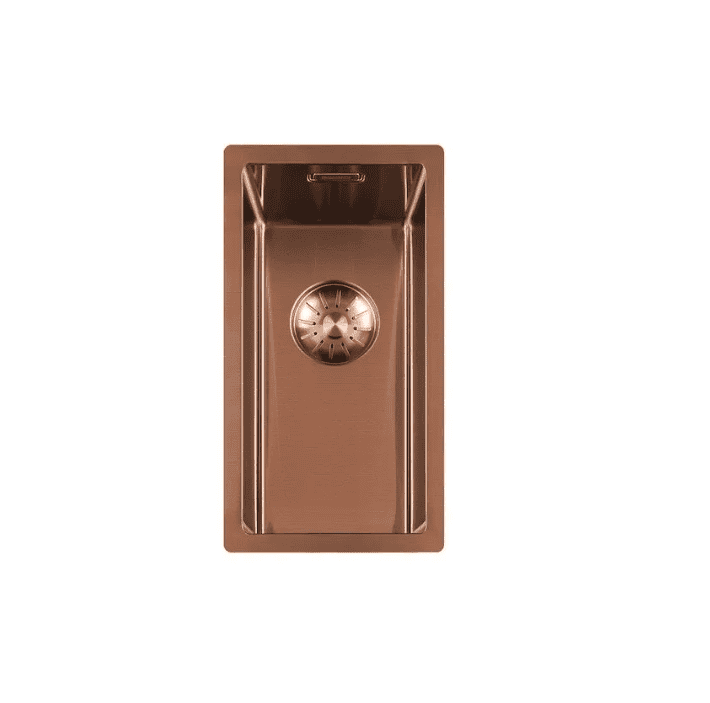 Lorreine 17SP-Copper Luxe Enkele Keukenspoelbak Copper 17 x 40 Onderbouw – Vlakbouw – Opbouw