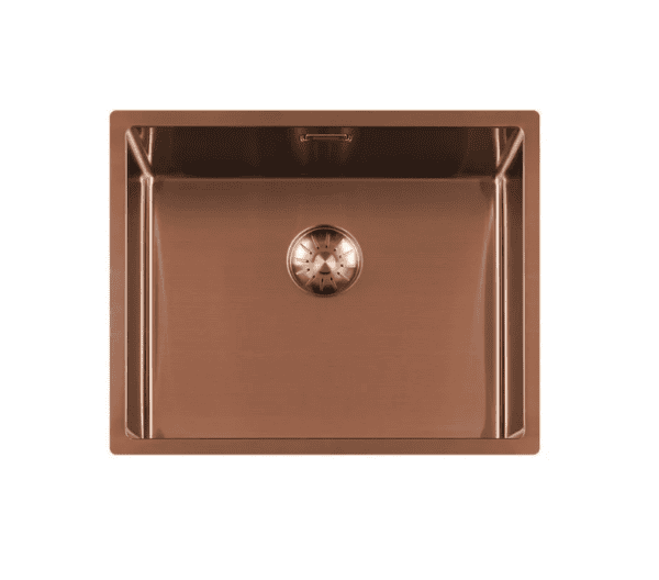 Lorreine 50SP-Copper Luxe Enkele Keukenspoelbak Copper 50 x 40 Onderbouw – Vlakbouw – Opbouw