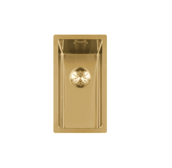 Lorreine 17SP-Gold Luxe Enkele Keukenspoelbak Goud 17 x 40 Onderbouw – Vlakbouw – Opbouw