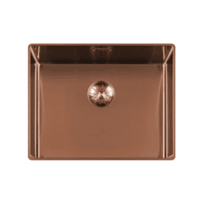 Lorreine 50SL-1016-Copper Luxe Enkele Keukenspoelbak Copper 50 x 40 Speciaal Voor Vlakbouw In Onder Andere Keramiek Of Dekton