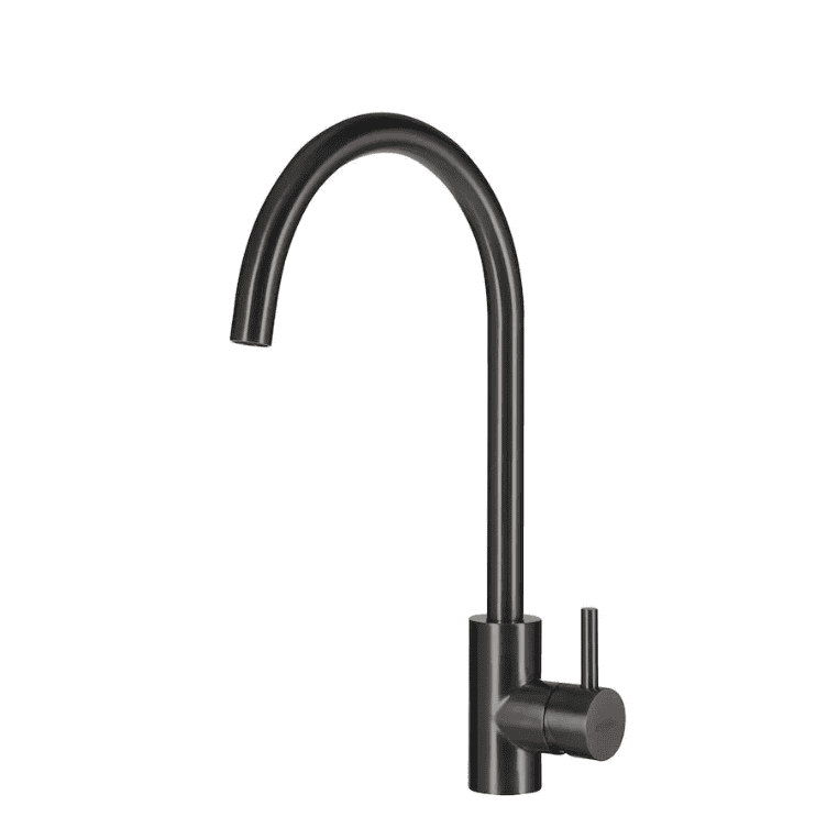 Lorreine Pro-Round-Gunmetal Eenhendel Keukenmengkraan Gun Metal