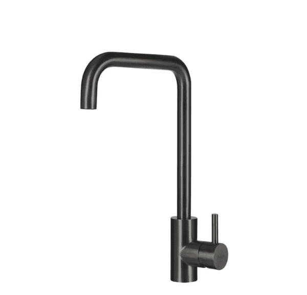 Lorreine Pro-Square-Gunmetal Eenhendel Keukenmengkraan Gun Metal