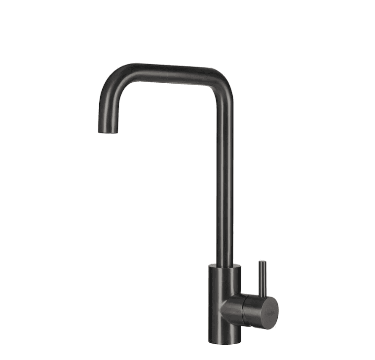 Lorreine Pro-Square-Gunmetal Eenhendel Keukenmengkraan Gun Metal