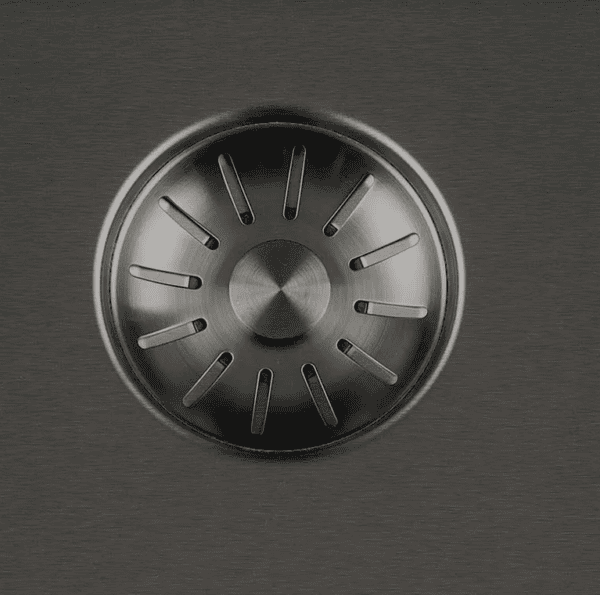 Lorreine 40SP-Gunmetal Luxe Enkele Keukenspoelbak Gun Metal 40 x 40 Onderbouw – Vlakbouw – Opbouw