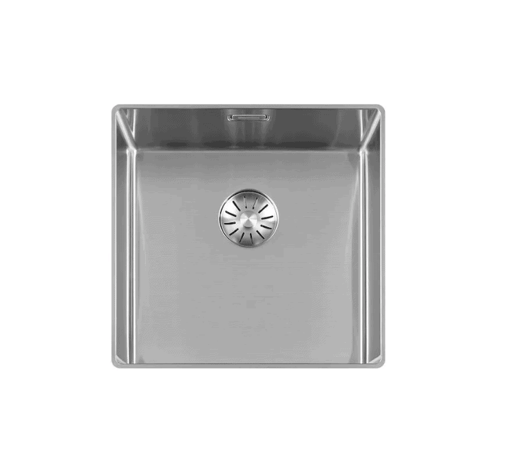 Lorreine 40SL-1016 Luxe Enkele Keukenspoelbak RVS 40 x 40 Speciaal Voor Vlakbouw In Onder Andere Keramiek Of Dekton