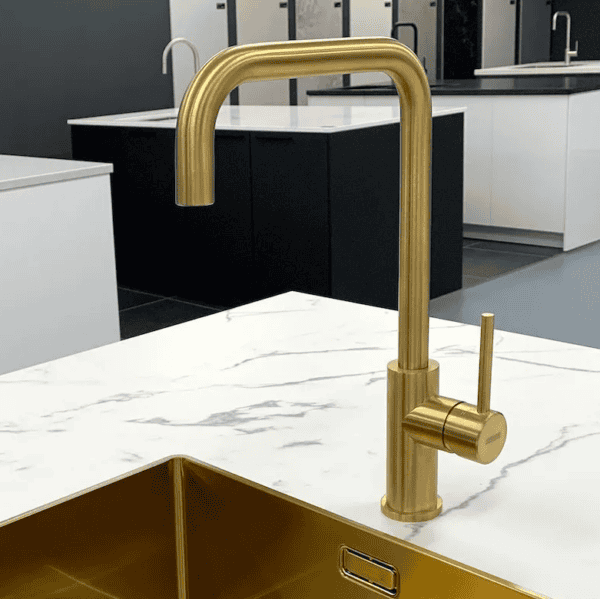 Lorreine Medway-Gold Eenhendel Keukenmengkraan Goud